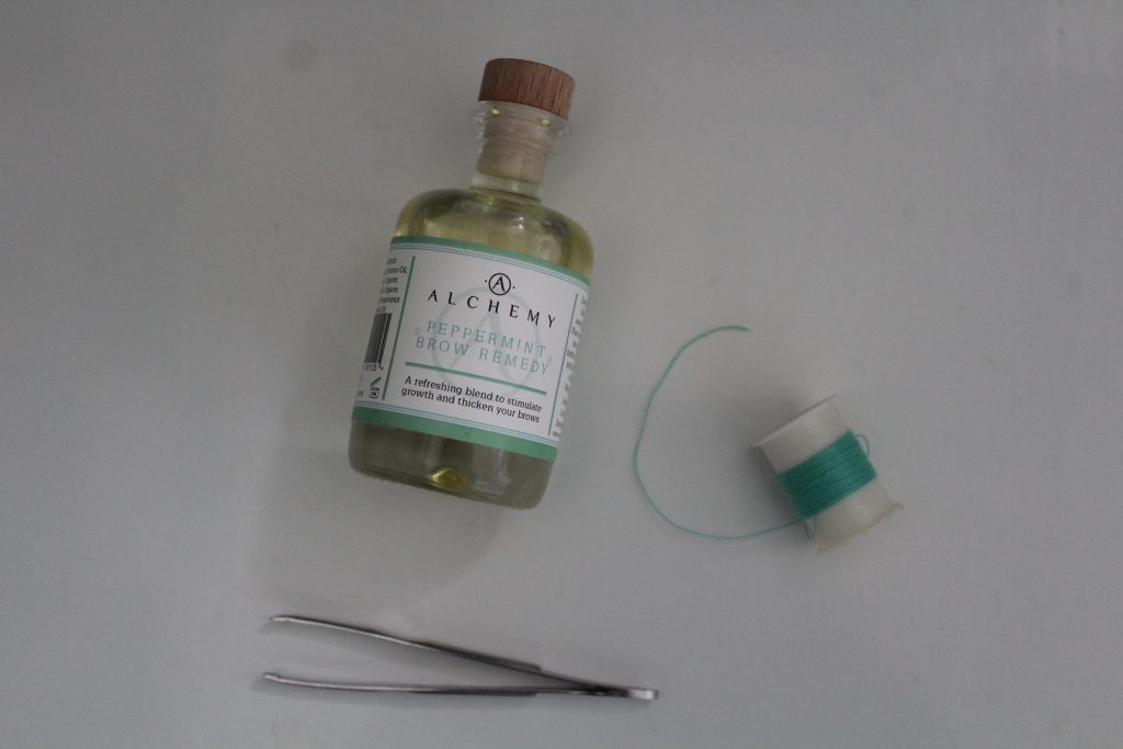 alchemy peppermint brow remedy and thread