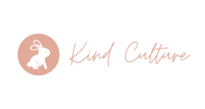 kind culture bunny label logo